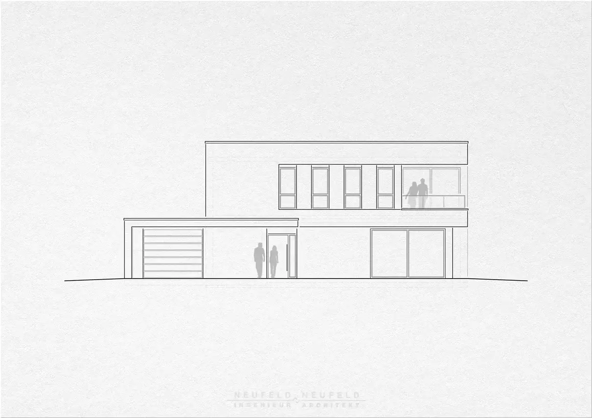 Ansicht – Einfamilienhaus HD21, Planung Neufeld & Neufeld