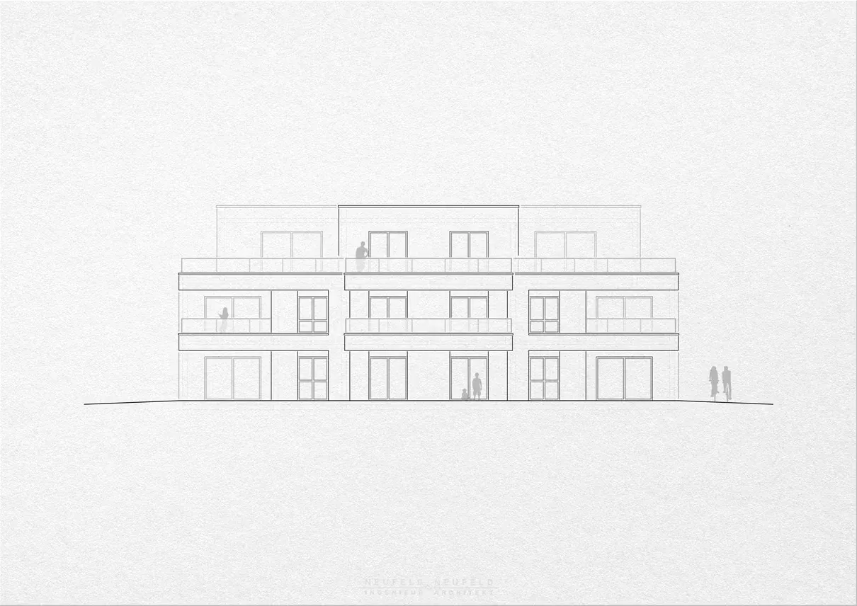 Ansicht – Mehrfamilienhaus LT23, Planung Neufeld & Neufeld