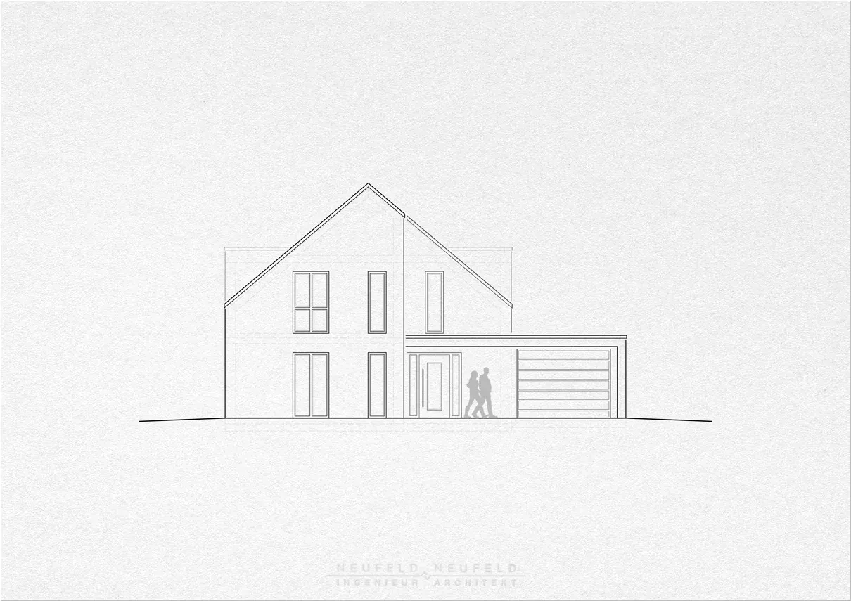 Ansicht – Einfamilienhaus PL20, Planung Neufeld & Neufeld