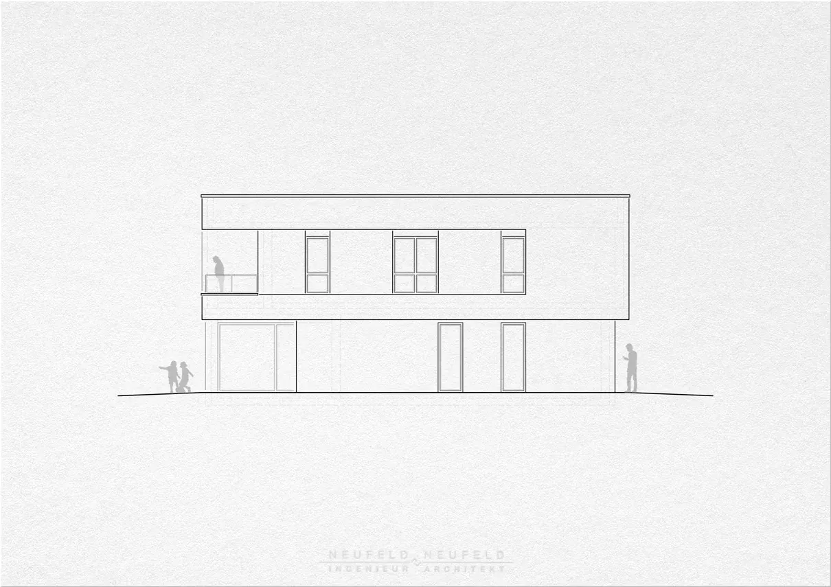 Ansicht – Einfamilienhaus VT21, Planung Neufeld & Neufeld