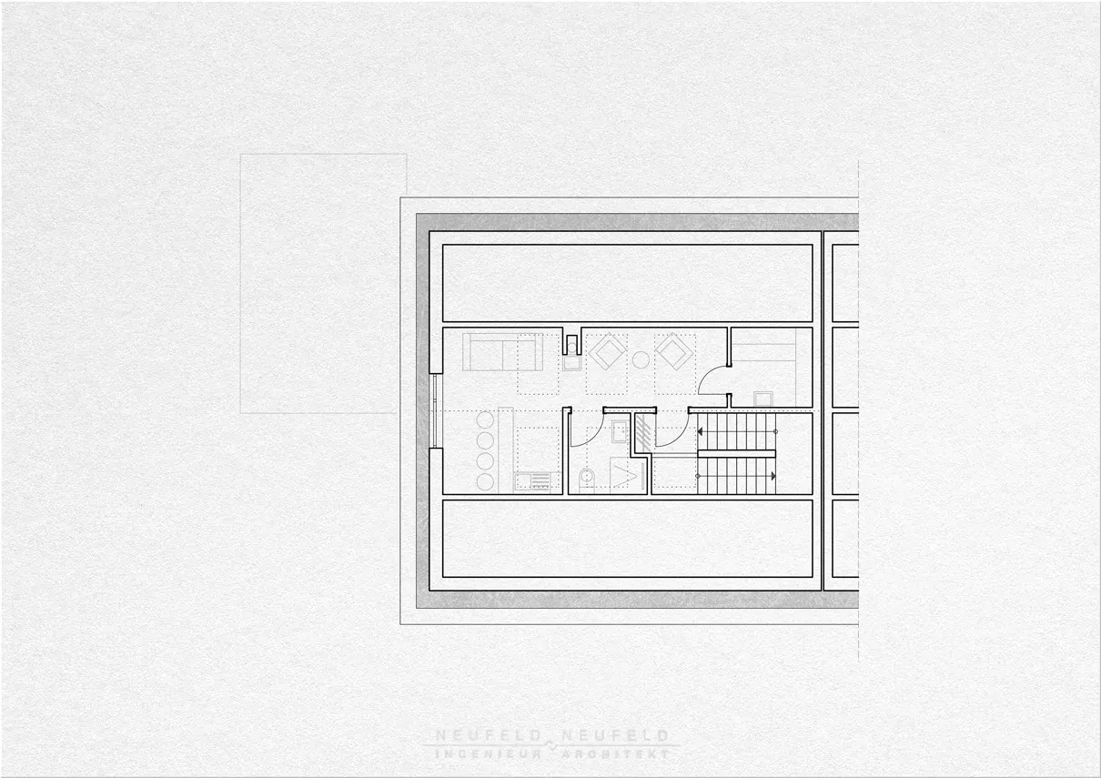 Grundriss Dachgeschoss – Doppelhaus ZW18, Planung Neufeld & Neufeld